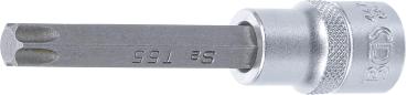 BGS Bit-Einsatz T55 T-Profil (für Torx) Länge 100 mm Antrieb Innenvierkant 12,5 mm (1/2") 4475